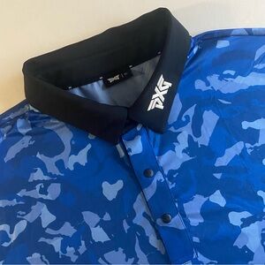 PXG Parson Xtreme Golf Polo Men XL LONG!!! Loose Fit Camo Performance Shirt